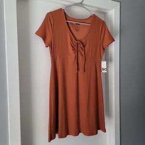 NWT SO burnt orange tunic top size M